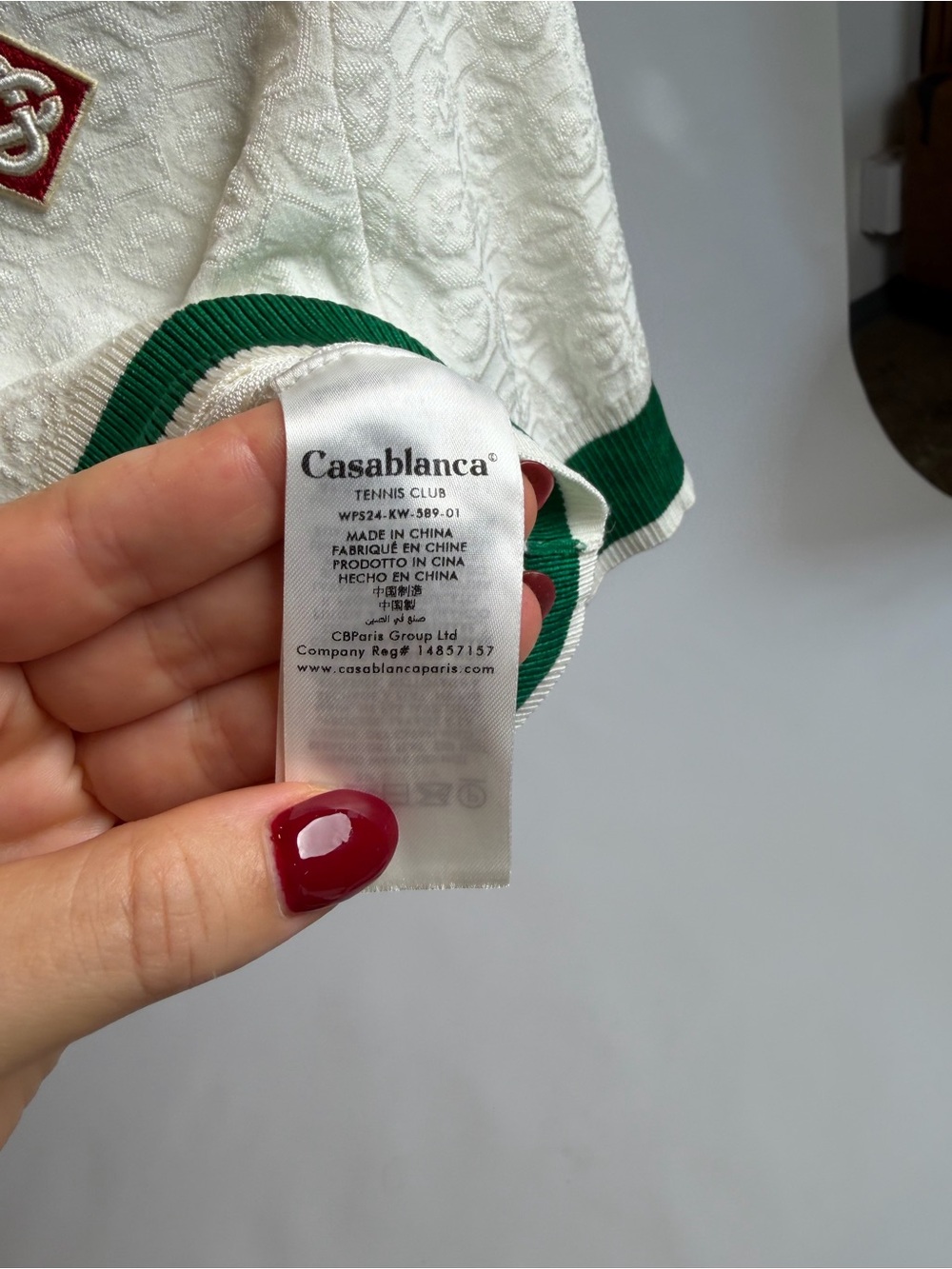 Casablanca Cropped 3D Monogram Polo - Picture 6 of 8